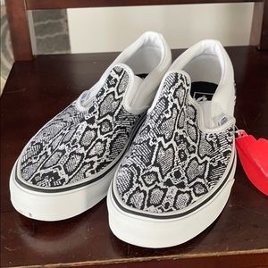 Snake Skin Slip on Vans